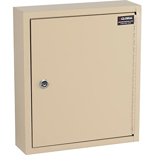 Global Industrial Key Cabinet, 60 Keys, 10-1/2x3x12-1/8, Sand