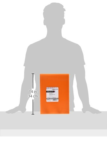 grafoplas 1471752 Folder with 30 Sleeves, Foolscap, Tapas PP, Orange