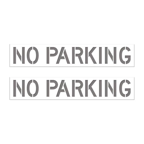 Silicone Parking Restriction Templates 89x15.8Inch Drawing Templates Road Marking Tool for Outdoor Pavement Marking No Parking Stencil