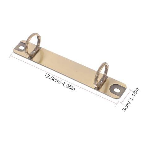 10pcs 2 Ring Binder Mechanism Detachable Metal Spine Bar File Holder Planner
