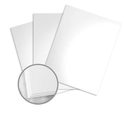White Glossy Cover Stock, 12pt. / 280gsm. Double Sided Coated - Case of 375 Sheets 11 X 17