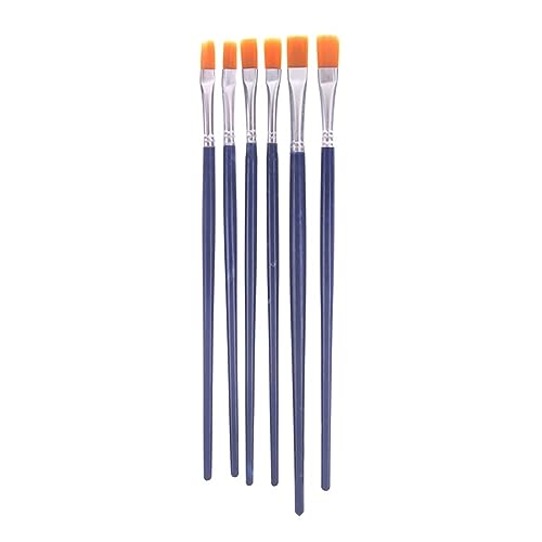 UOHLCX HBJWOV 6Pcs/Set Watercolor Paint Brushes Different Shape Round Pointed Tip Nylon Hair Painting Brush Set Art Supplies