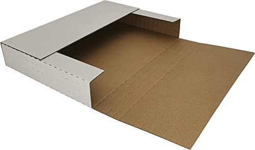 ROTCH 150 Pack 12.125x9.125x2" Small Shipping Boxes, White