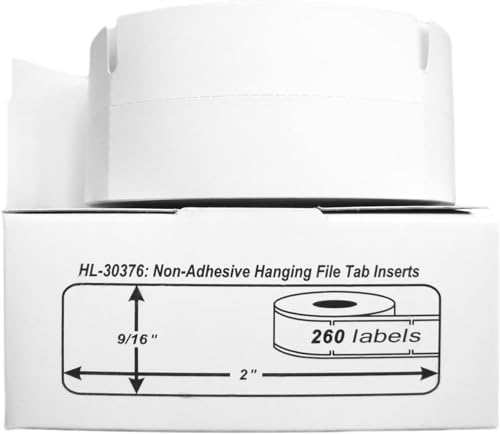 HouseLabels Compatible with Dymo 30376 Labels, 9/16" x 2"