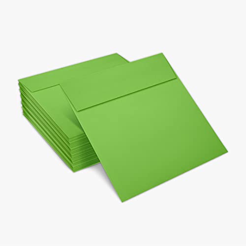 LUXPaper Square Invitation Envelopes | Peel & Press | 6" x 6" | Limelight Green | 80lb. Text | 1,000 Qty