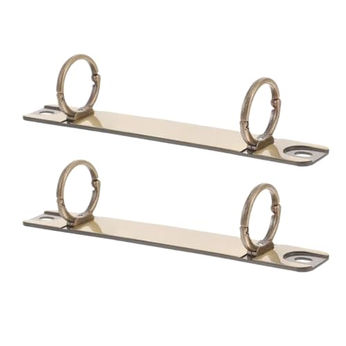 Ring binding, A5 ring binder Ring Binder Mechanism 12 Pieces Detachable Spines Clips for Loose Leaf Replacement Multifunctional Clasp