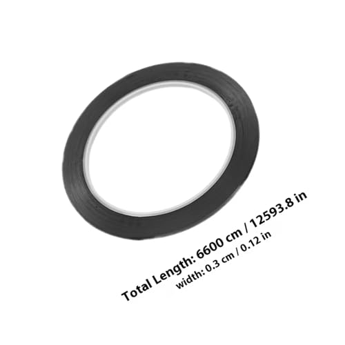 Whiteboard Tape 20Pcs Black Tape for Whiteboard Fine Line Pet Film High Temperature Resistant Insulation Thin Aesthetic Easy Removal Chart Grid