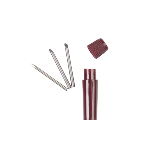 Aristo Professional Compass (Circles up to 400 mm Diameter, Universal Adaptor, Leads, Needle, Brass Shaft) Silver/Wine Red