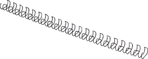 GBC MultiBind Binding Wires, 14 mm, 130 Sheet Capacity, A4, Black, Pack of 100, IB165429