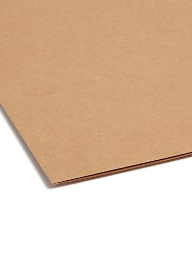 Smead Kraft Fastener File Folders with Prongs, 3 Tab Letter Size