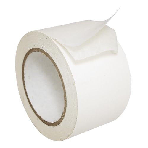 J.V. Converting JVCC Double-Sided Crepe Paper Tape, 6 in. (144mm Actual) x 36 yds. (White)