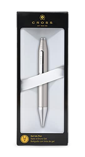 Cross X Refillable Gel Ink Rollerball Pen, Chrome Appointments, Includes Branded Retail Packaging - Graphite Grey