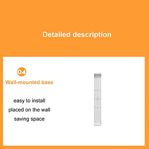 JGSYD Durable Wall-Mounted Reference System, 10-Pocket Reference Organizer, Catalog Display Rack For Wall, Suitable For Office And Home Metal Folders, Landscape Mode,Black