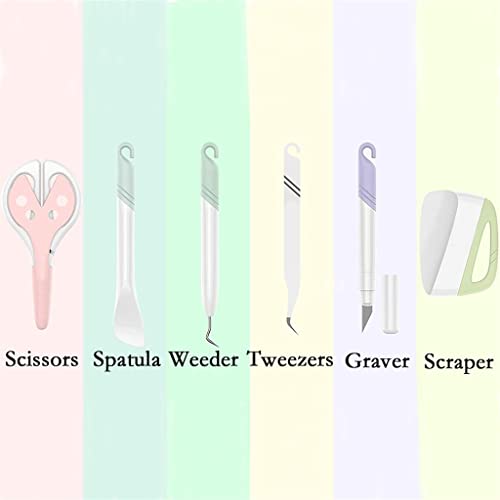 XDSRFVW Craft Vinyl Weeding Set Dried Flower Basic Handmade Tools DIY Kit Silhouettes Cameos Lettering