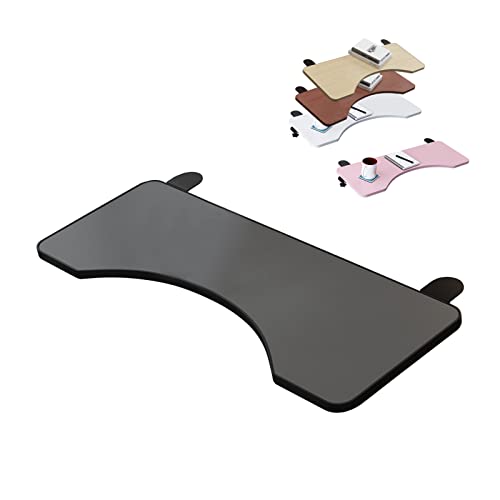 GAZOGJ Foldable Keyboard Tray Clamp-On Desk Armrest Shelf Elbow Arm Platform Stand Ergonomic for Keyboard and Mouse Drawer Bracket Punch-Free,Black-52cm/20.5in