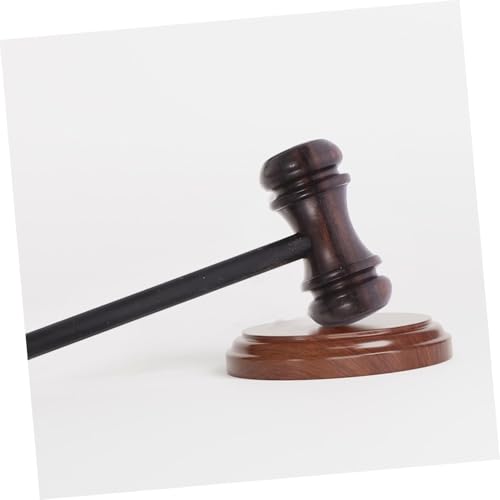 Single Wooden Auctioneer Gavel, Judge Lawyer Judgement Court Hammer for Legal & Auction Use Auction Hammer
