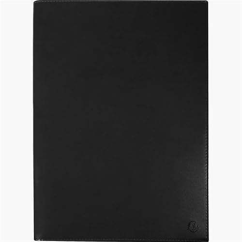 Exacompta 297771E SAD 29 Verona Weekly Desk Diary – Size 21 x 29.7 cm – Removable Cover Grain Smooth Leather – September 2023 to December 2024 – Colour: Black