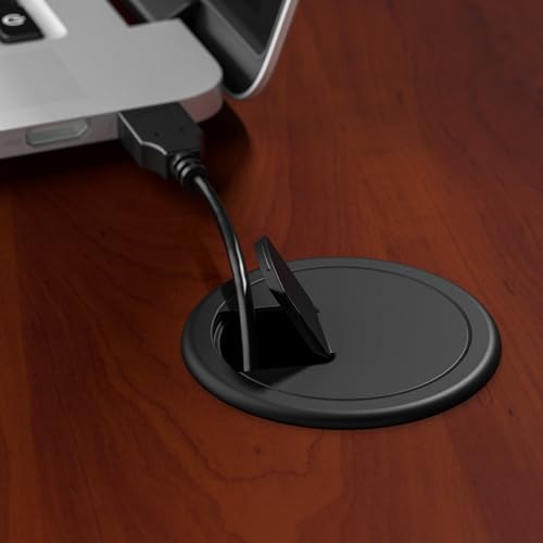 Bush Business Furniture Series A 72W Desk in Hansen Cherry and Galaxy, Large Workstation for Home or Professional Workspace, Desktop Solution for Office Use