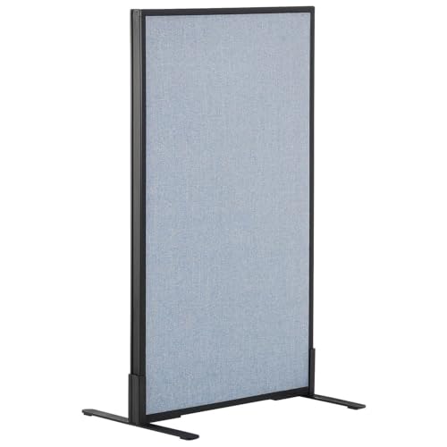 Global Industrial 24-1/4"W x 42"H Freestanding Office Partition Panel, Blue