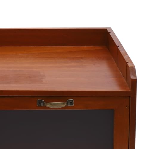Vintage Wood Desktop Organizer, Wooden Storage Box, with 6 Drawers, Storage Drawers for School & Office Supplies