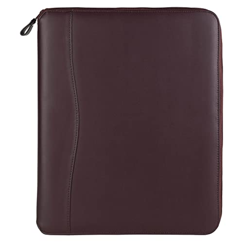 FranklinCovey - Planning System Ring-Bound Binder - Includes Undated Planner | Vinyl - Zipper Binder (Monarch, Burgundy)