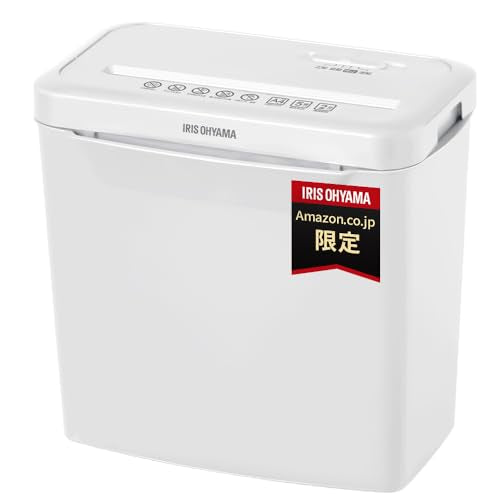 Amazon.com Exclusive: Iris OHYAMA Home 5-Phillips Shredder Compact for Stapling, 2 Minutes Continuous Use, 8.7 L Capacity, AZ-P5GCX2-W, White