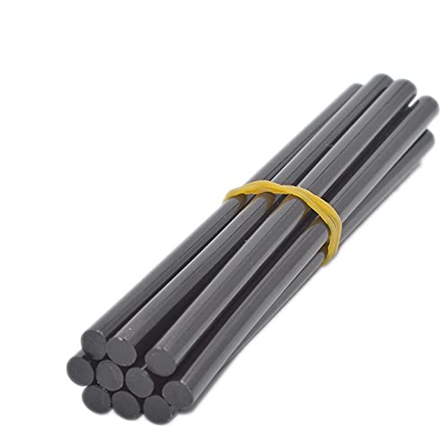 ZTBH Hot Melt Glue Sticks 100 Pcs 7x100mm Hot Melt Glue Sticks, Adhesive Sealing Black Color Wax Stick, for Electric Glue Gun Craft Sticks Melt Glue Stick