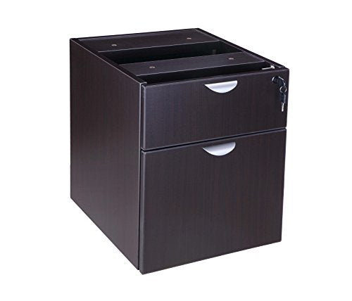 BOSS N108-MOC 2 Hanging Pedestal Box File, 3/4", Mocha