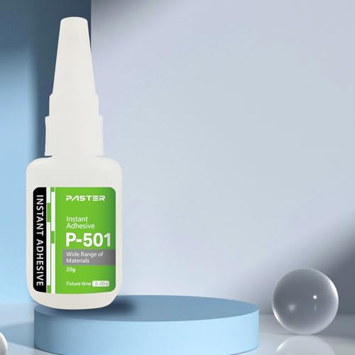 50pcs P-501 Instant Adhesive Glue for Channel Letter Sign, 20g Quick Dry Needle Nozzle Glue Bulk for Installation of Metal, Plastic, for Bonding Wood, Paper, Leather & Fabric.