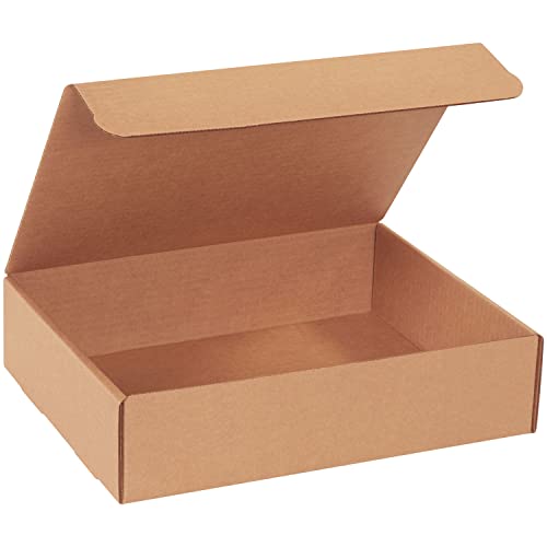 BOX USA BM1073K Corrugated Mailers, 10" x 7" x 3", Kraft (Pack of 50)