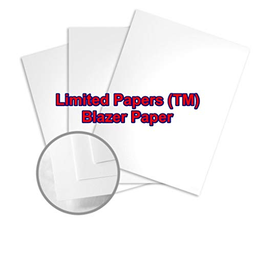 Limited Papers (TM) Blazer Digital Paper, Gloss Finish, Coated 2 Sided, White Color, 92 Brightness. (100# Text 11"x17")
