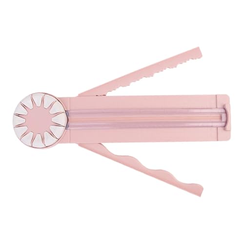 12 In 1 Rotary Paper Trimmer Multi-Functional Cutting Tool Sliding Guillotine Craft Zig Zag Trimmer For Cardstock Coupons Labels(Pink)