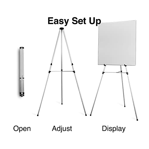 Staples Heavy-Duty Aluminum Flipchart Easel, Adjustable