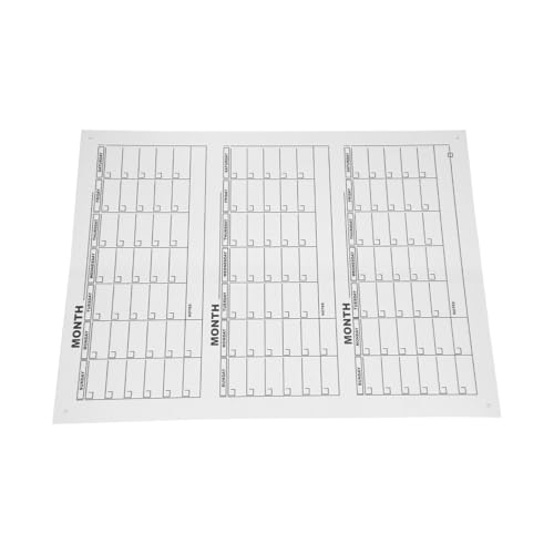 Quarterly Planner White Board, Acrylic Calendar Board, Dry Erase Calendar for Wall, for Family Events, Routines, Reminders