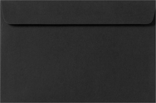 LUXPaper 6 x 9 Booklet Envelopes | Midnight Black | 80lb. Text | 500 Qty