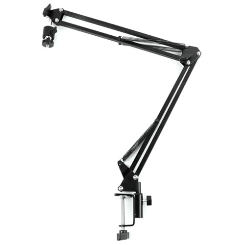 ZTBH Microscope Accessories Kit Microscope Bracket Adjustable Articulating Arm Clamp 50mm Ring Holder C Mount Lens for Tripod Solder Video Camera Folding Stand Microscope Slides