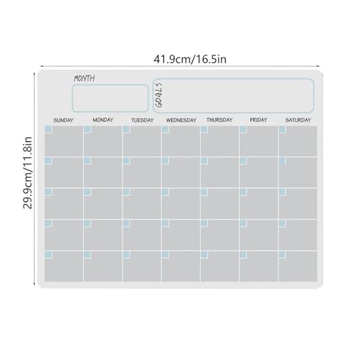 Fridge Calendar Monthly Weekly Planner Magnetic Message Board