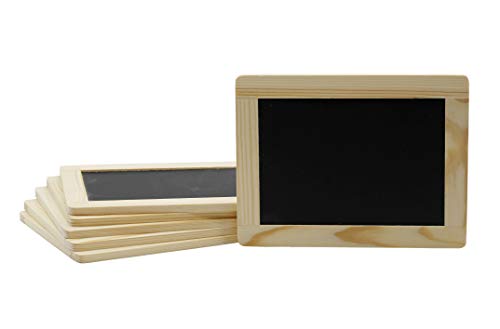 Creative Hobbies® Synthetic Chalkboard with Unfinished Wood Frame 4 x 6 Inch -Case Pack of 24 Chalkboards