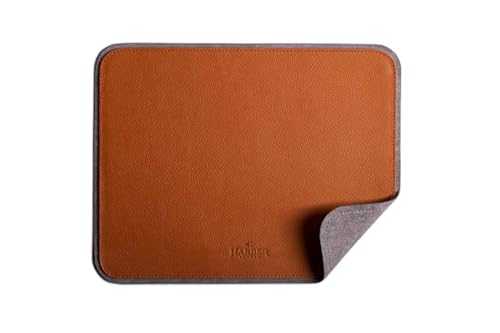 Leather Mouse Pad (Tan, Microfibre Padding)