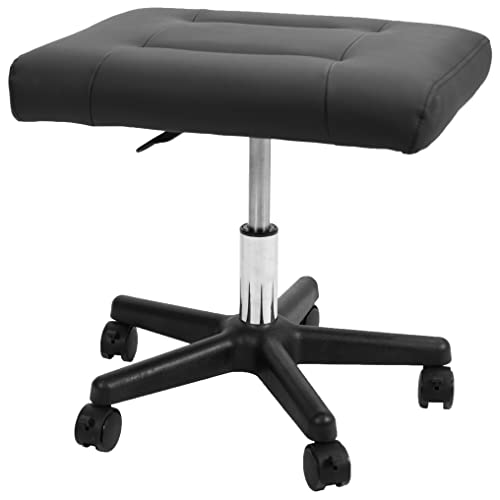 VIVO Black Mobile Under Desk Leg Rest, CHAIR-S04F