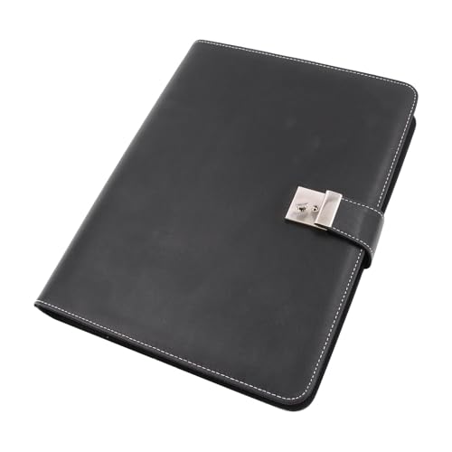 Alassio 31514 Document Folder A4 with 4-Ring Mechanism Imitation Leather Black