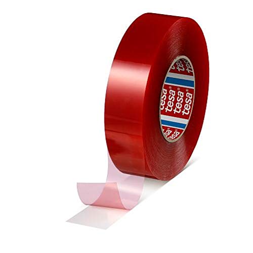 tesa fix 4965 | Strong Adhesive Double-Sided Mounting Tape | Transparent Length 50 m Various Widths (25 mm x 50 m)