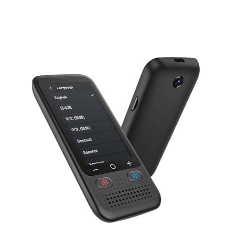 Language Translatnslator No WiFi Needed, 150+ Languages Two Way Real-Tior Device, Upgraded ChatGpt AI Trame Voice Translation, Offline&Recording&Photo Translation for Travel Business Learning