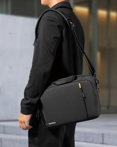 tomtoc 360 Protective Laptop Carry Case for 2026 14-Inch MacBook Pro M5/M4/M3/M2/M1 A3426 A3427 A3434 A3112 A3401 A3185, Water-Resistant Laptop Shoulder Bag for 13-Inch MacBook Air/Neo