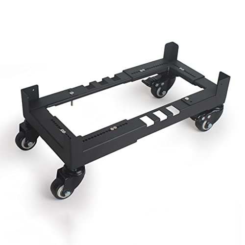 GRCQLWT Laptop Stand,Desktop Computer Support,Computer Host Stand with Wheels Under Home Office Desk,Computer Tower Cart, CPU Rolling Stand Desktop Holder (L)