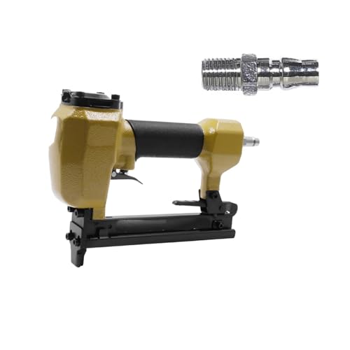 LPXDS Pneumatic staple gun,Oil-Free Pneumatic Staple Gun 20Ga Pneumatic Stapler 1022J 11.2mm Wire 0.6X1.2mm 10-22mm Stapler Stapler Air Nailer Sofa Air Stapler(Color:1022J JP)