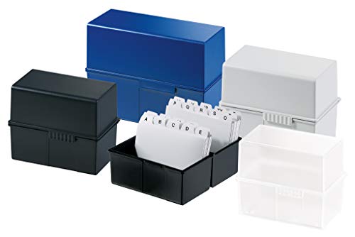 HAN 976-17, Card Index Box A6 Landscape. Innovative, Attractive Design Holds a Maximum of 400 Cards with Steel Hinge, red to Choose from