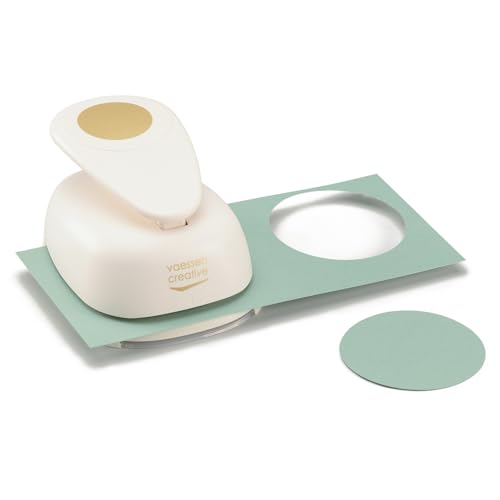 Vaessen Creative Craft Paper Punch Circle Motive Puncher, Multi-Colour, Giant