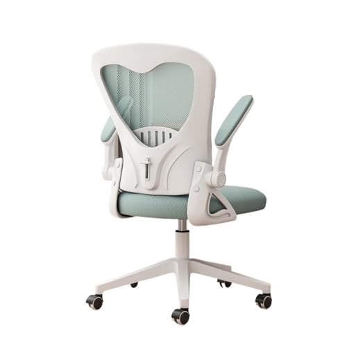 Office Chair Office Chair Adjustable Lumbar Support and Armrests High Back Ergonomic Hickened Cushion Desk Chairs Adjustable(Green)