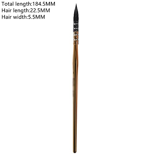 JSEIAJB 1 Set of Watercolor Brushes, Hair Mixed with Wooden Handle Brushes.